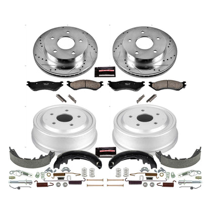 PowerStop Front & Rear Z23 Evolution Sport Brake Kit | Dodge Ram 1500 (00-01) (K15165DK)