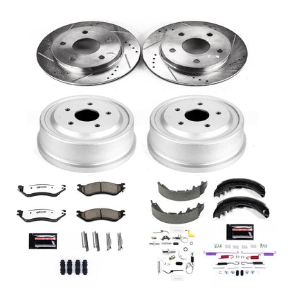 PowerStop Front & Rear Z36 Truck & Tow Brake Kit | Dodge Ram 1500 (00-01) (K15166DK-36)
