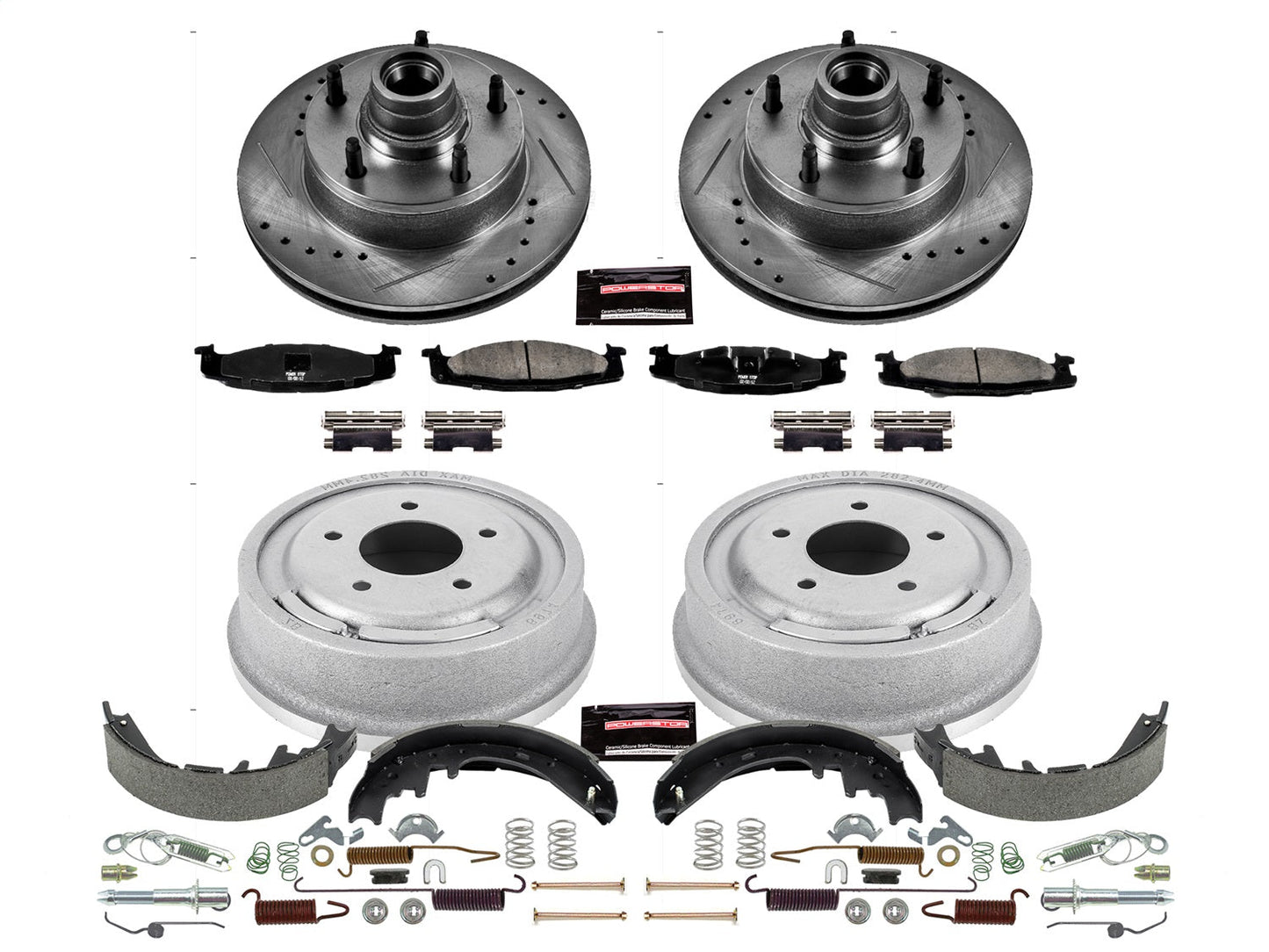 PowerStop Front & Rear Z23 Evolution Sport Brake Kit | Ford E-150 (97-99) (K15170DK)