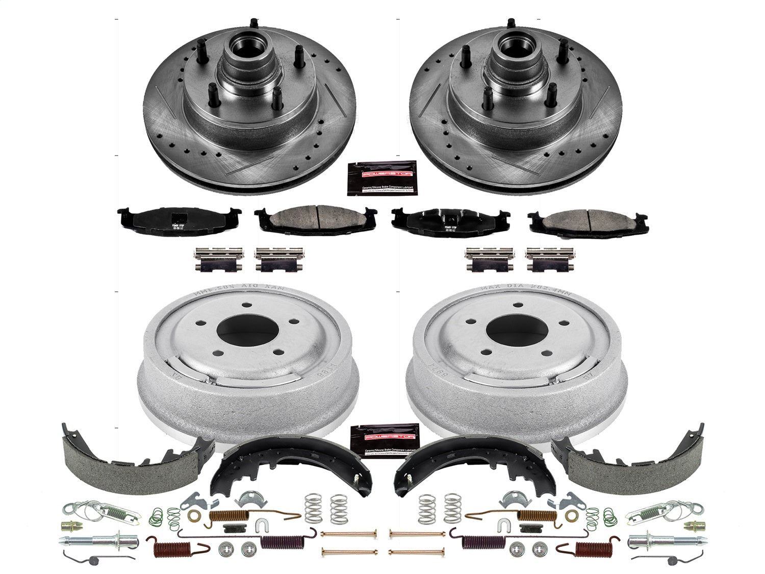PowerStop Front & Rear Z23 Evolution Sport Brake Kit | Ford E-150 (97-99) (K15170DK)