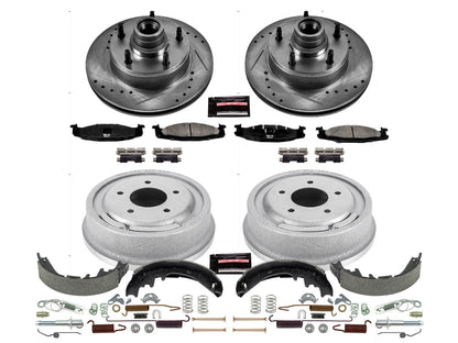 PowerStop Front & Rear Z23 Evolution Sport Brake Kit | Ford E-150 (97-99) (K15170DK)