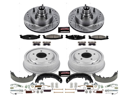 PowerStop Front & Rear Z23 Evolution Sport Brake Kit | Ford E-150 (97-99) (K15171DK)