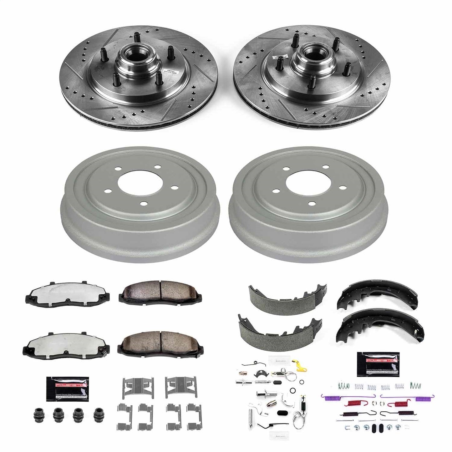 PowerStop Front & Rear Z36 Truck & Tow Brake Kit | Ford F-150 (97-98) (K15174DK-36)