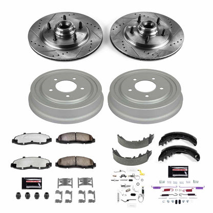 PowerStop Front & Rear Z36 Truck & Tow Brake Kit | Ford F-150 (97-98) (K15174DK-36)