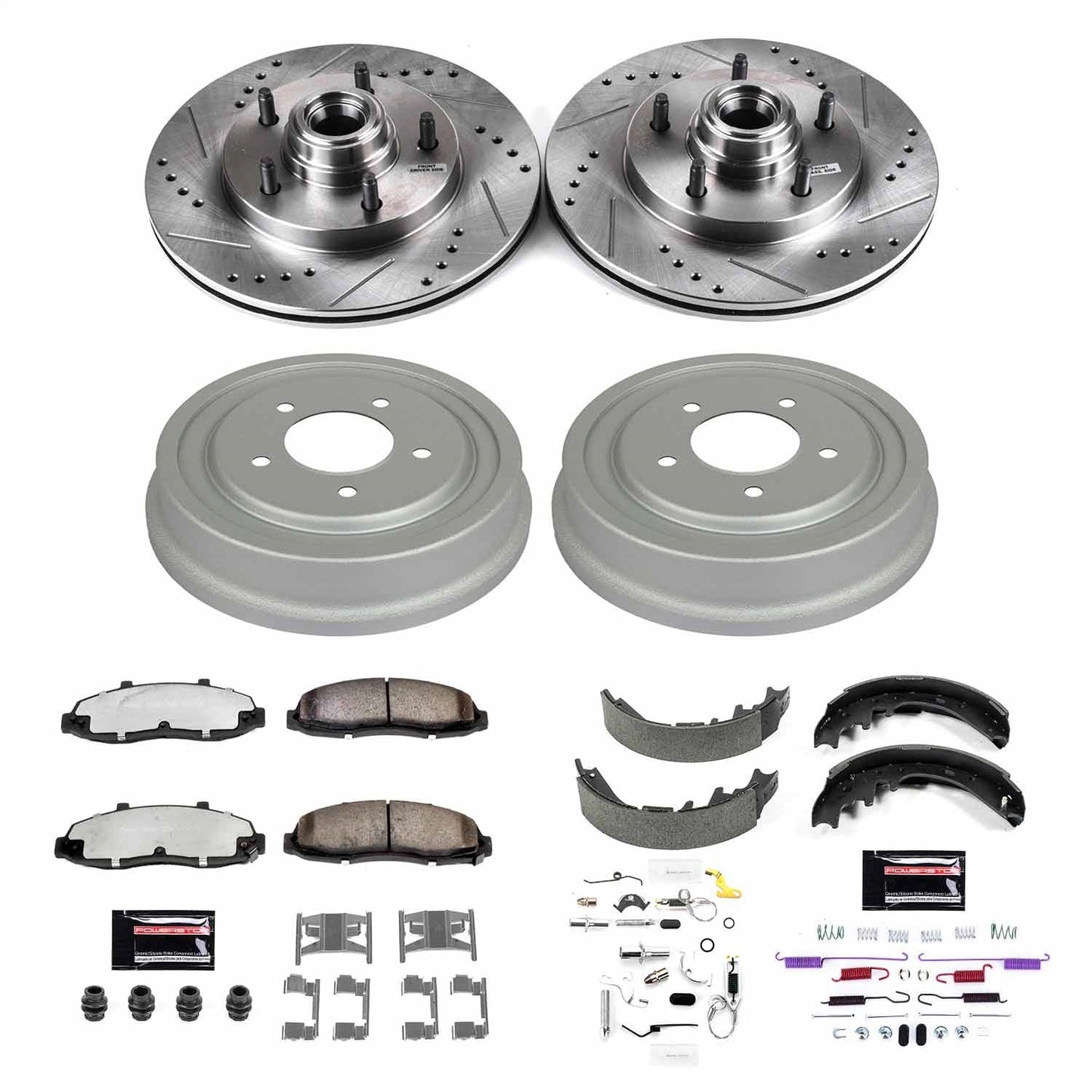 PowerStop Front & Rear Z36 Truck & Tow Brake Kit | Ford F-150 (97-00) (K15175DK-36)