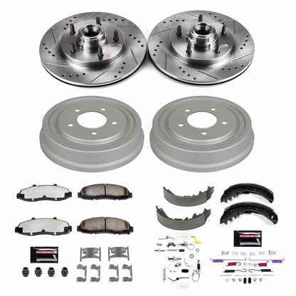 PowerStop Front & Rear Z36 Truck & Tow Brake Kit | Ford F-150 (97-00) (K15175DK-36)