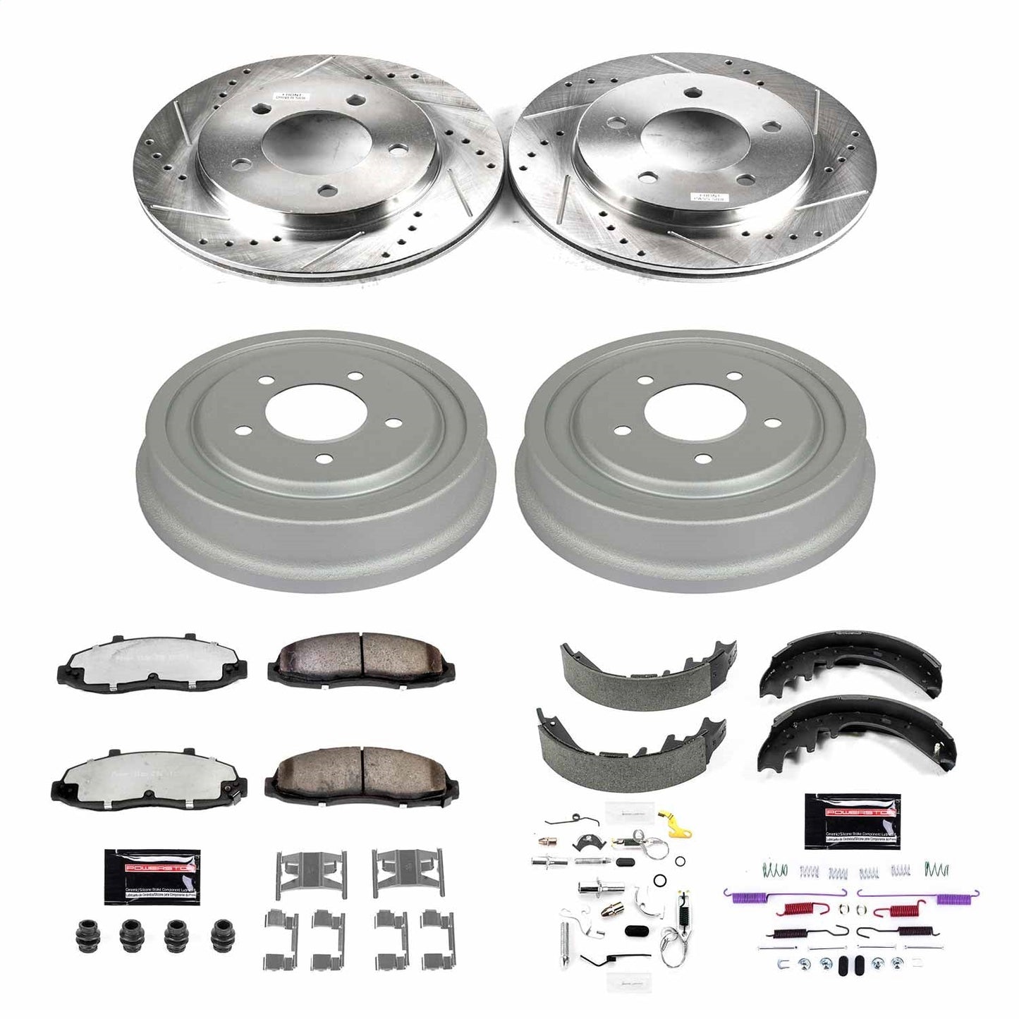 PowerStop Front & Rear Z36 Truck & Tow Brake Kit | Ford F-150 (97-00) (K15177DK-36)
