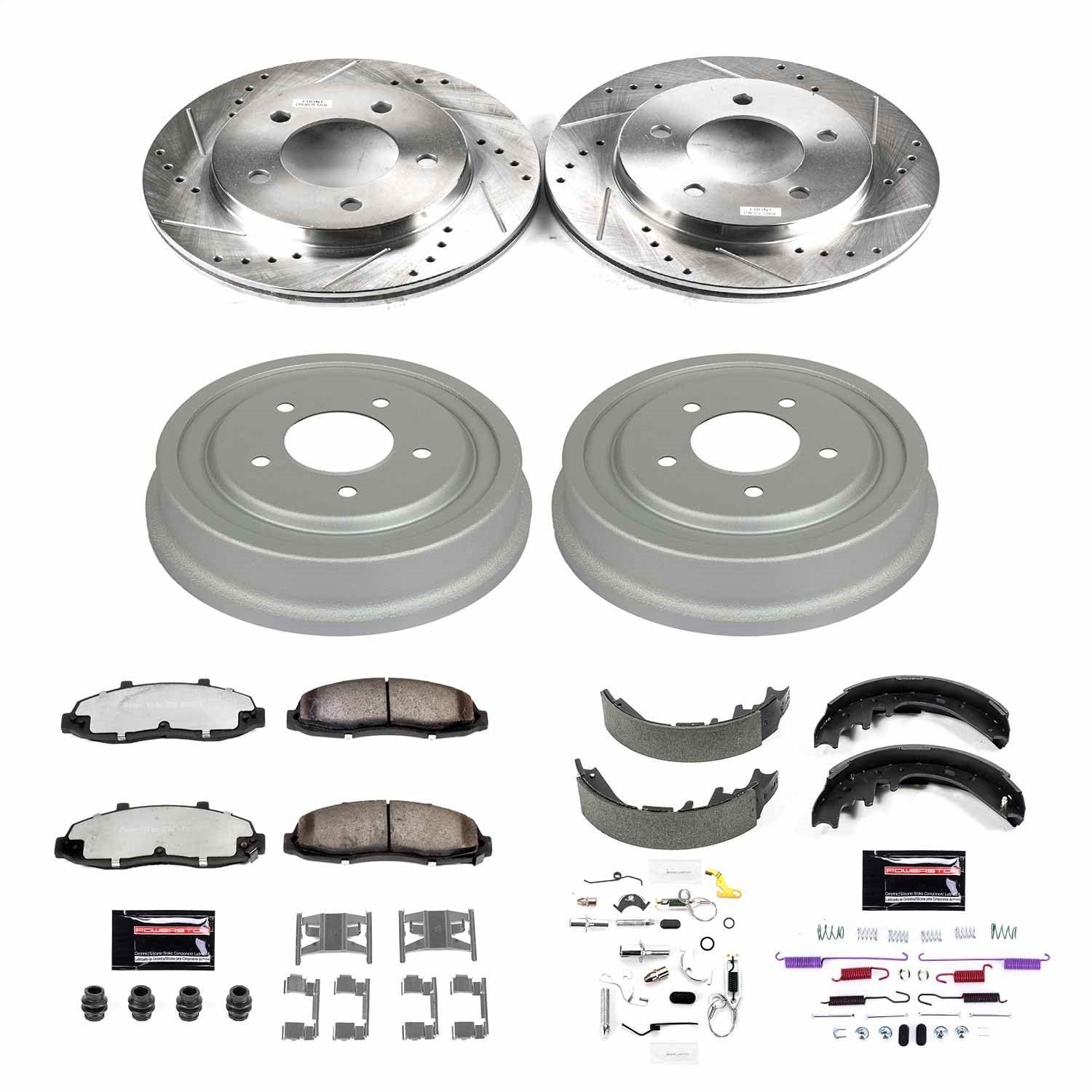 PowerStop Front & Rear Z36 Truck & Tow Brake Kit | Ford F-150 (97-00) (K15177DK-36)