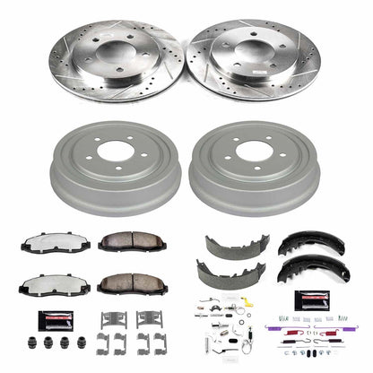 PowerStop Front & Rear Z36 Truck & Tow Brake Kit | Ford F-150 (97-00) (K15177DK-36)