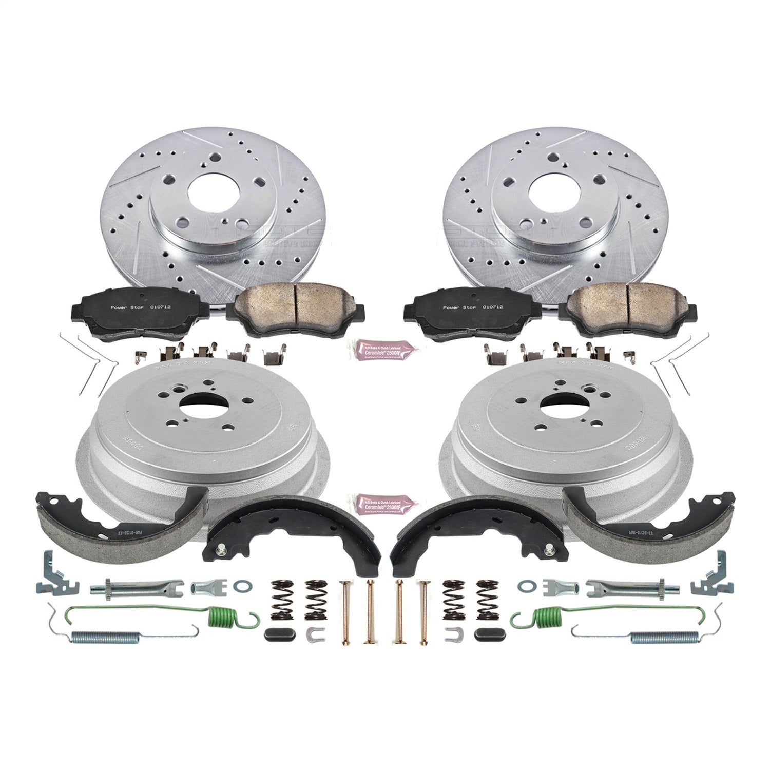 PowerStop Front & Rear Z23 Evolution Sport Brake Kit | Toyota Sienna (98-03) (K15179DK)