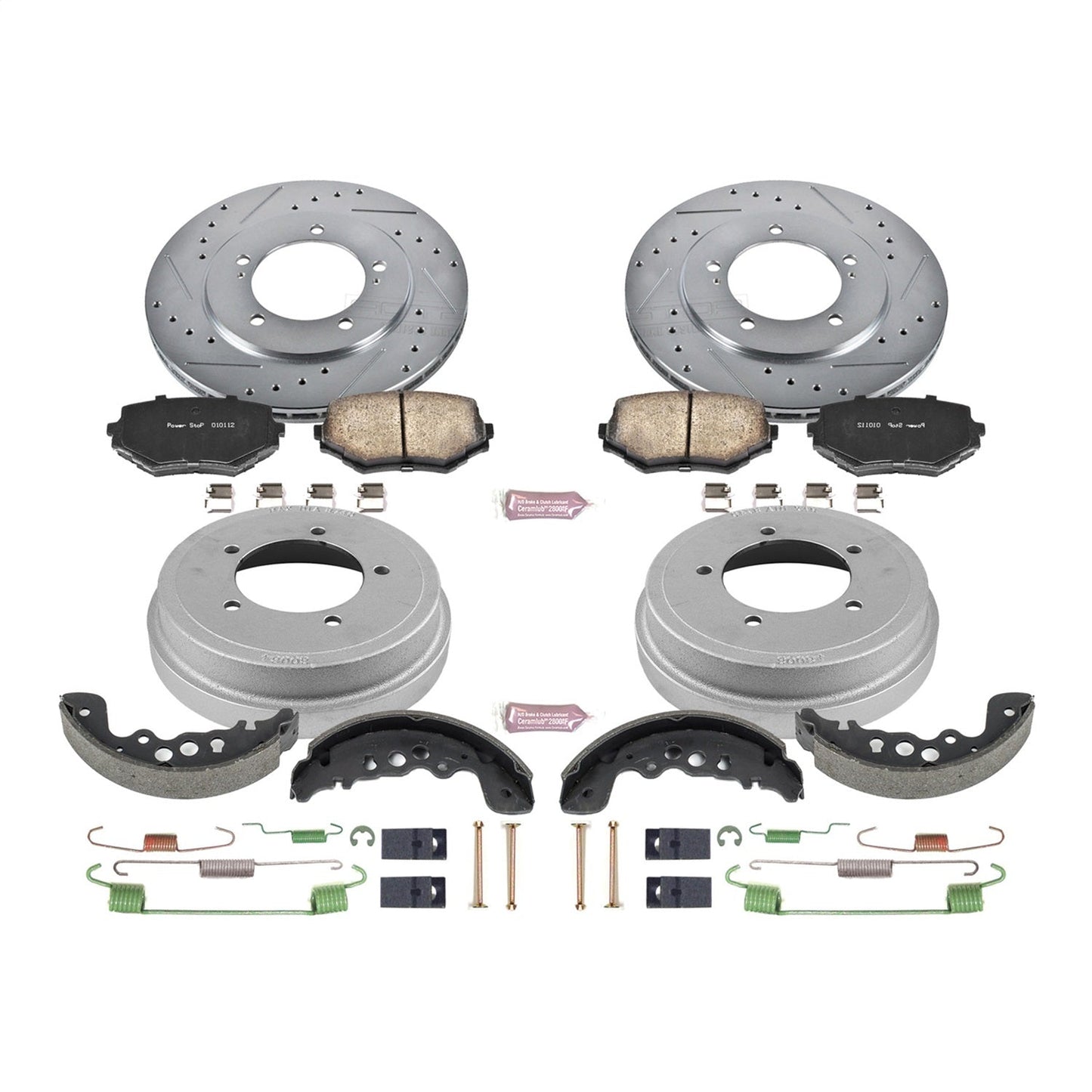 PowerStop Front & Rear Z23 Evolution Sport Brake Kit | Suzuki Grand Vitara (00-05) (K15185DK)