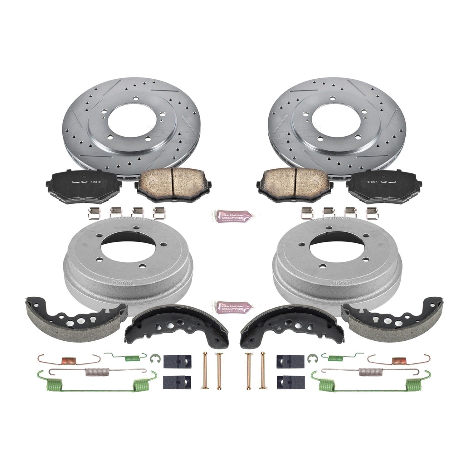 PowerStop Front & Rear Z23 Evolution Sport Brake Kit | Suzuki Grand Vitara (00-05) (K15185DK)