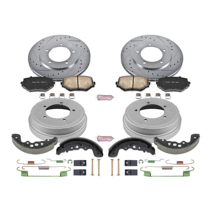 PowerStop Front & Rear Z23 Evolution Sport Brake Kit | Suzuki Grand Vitara (00-05) (K15185DK)