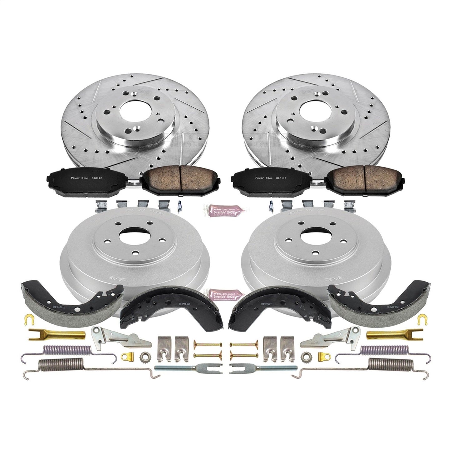 PowerStop Front & Rear Z23 Evolution Sport Brake Kit | Honda Odyssey (99-01) (K15190DK)