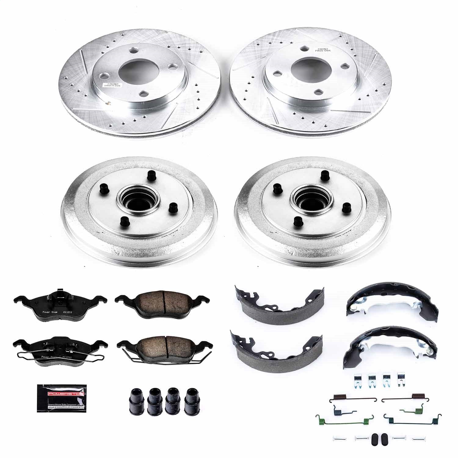 PowerStop Front & Rear Z23 Evolution Sport Brake Kit | Ford Focus (00-04) (K15191DK)