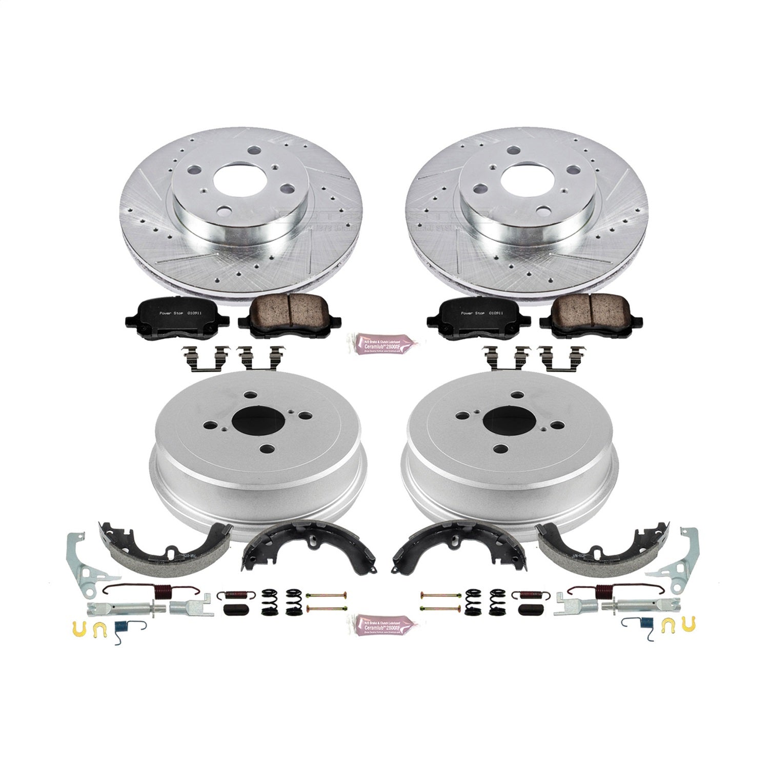 PowerStop Front & Rear Z23 Evolution Sport Brake Kit | Toyota Corolla (00-02) (K15197DK)
