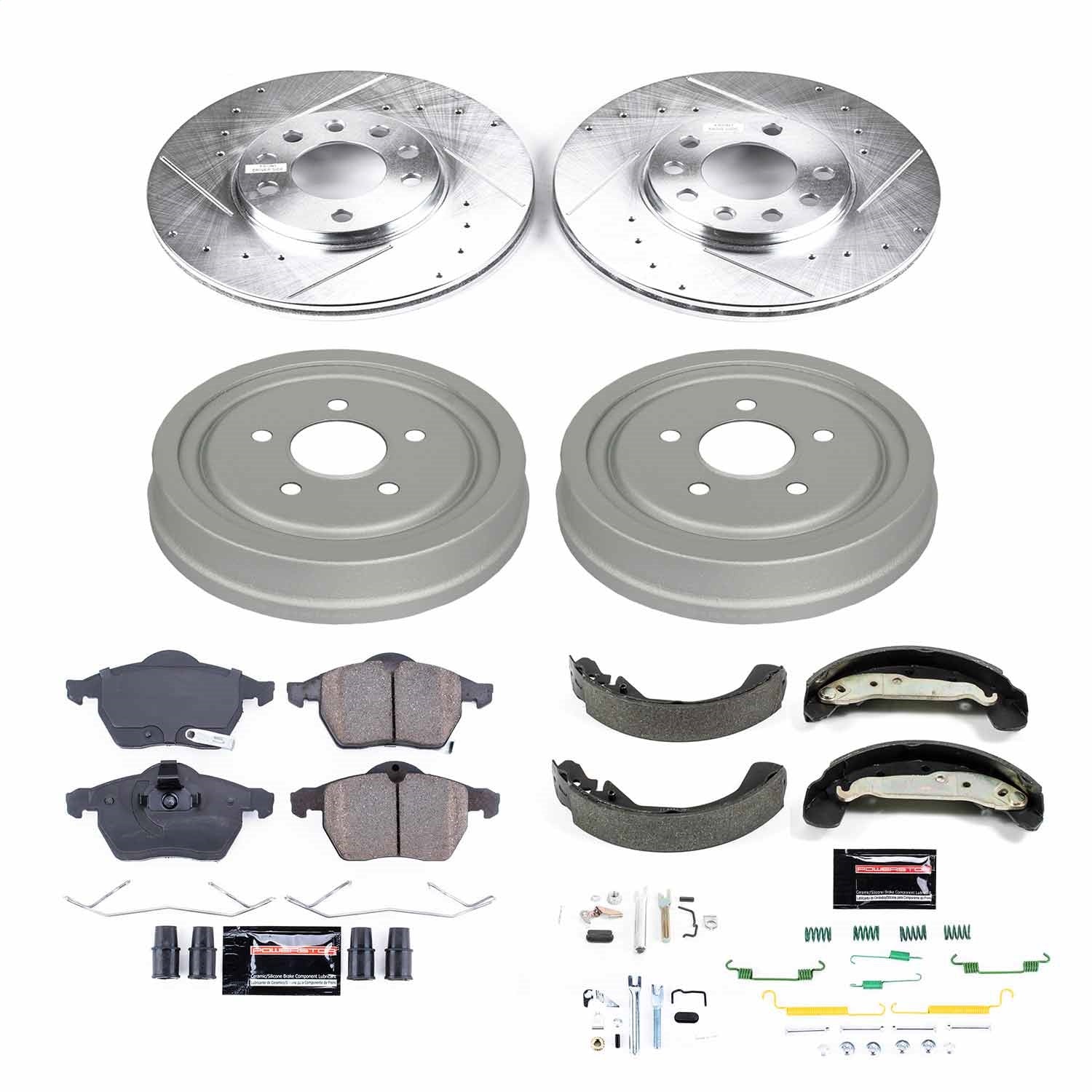 PowerStop Front & Rear Z23 Evolution Sport Brake Kit | Saturn L100 (01-02) (K15198DK)