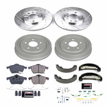 PowerStop Front & Rear Z23 Evolution Sport Brake Kit | Saturn L100 (01-02) (K15198DK)