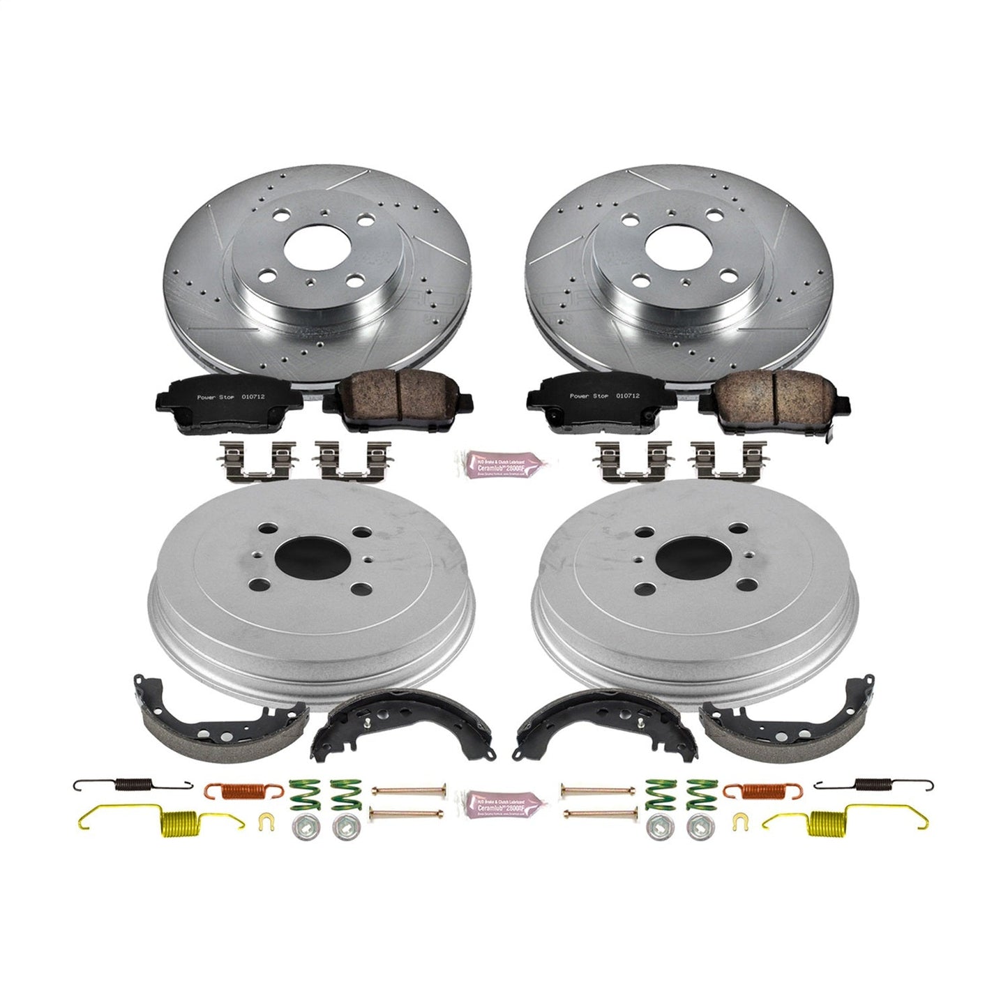 PowerStop Front & Rear Z23 Evolution Sport Brake Kit | Scion xA (04-06) (K15199DK)