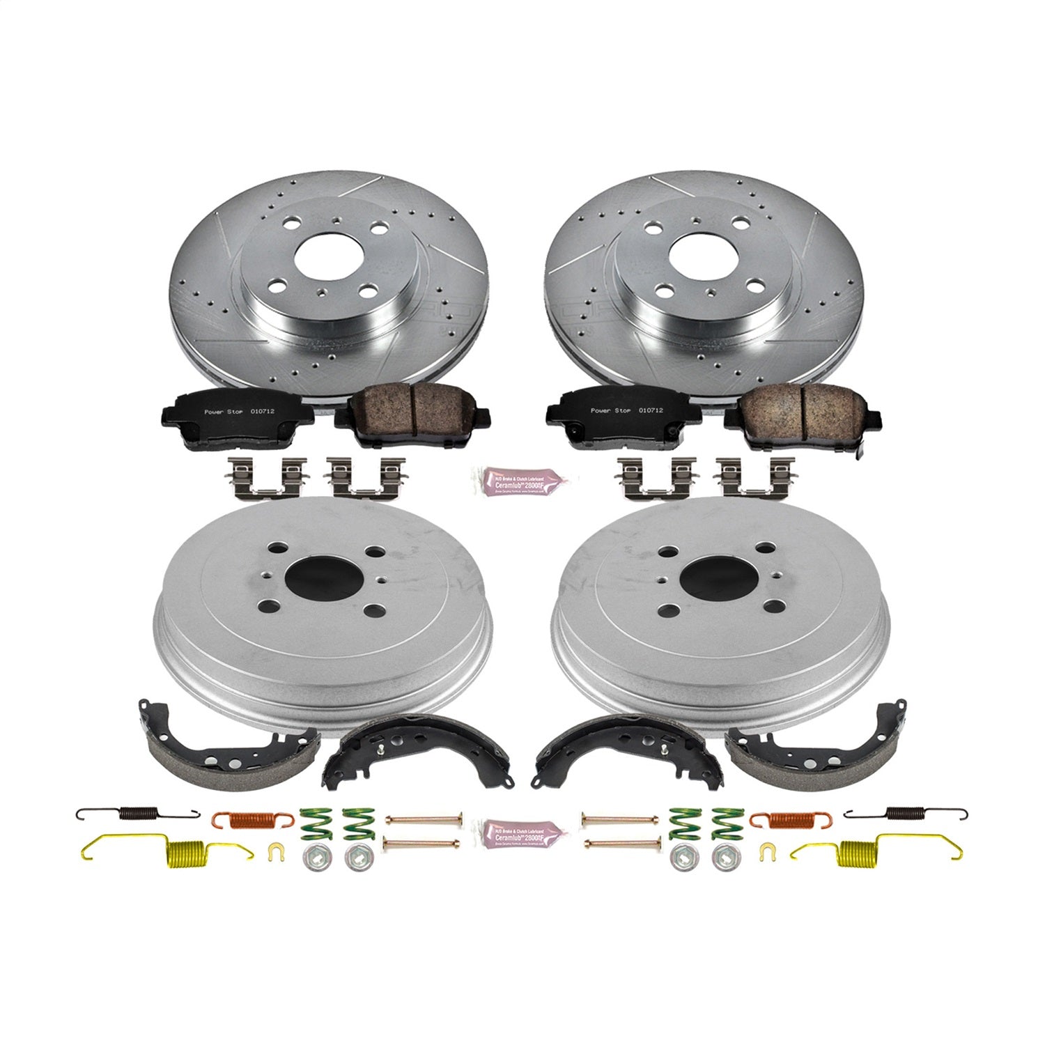 PowerStop Front & Rear Z23 Evolution Sport Brake Kit | Scion xA (04-06) (K15199DK)