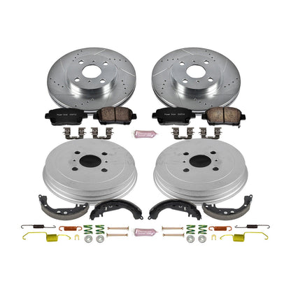 PowerStop Front & Rear Z23 Evolution Sport Brake Kit | Scion xA (04-06) (K15199DK)