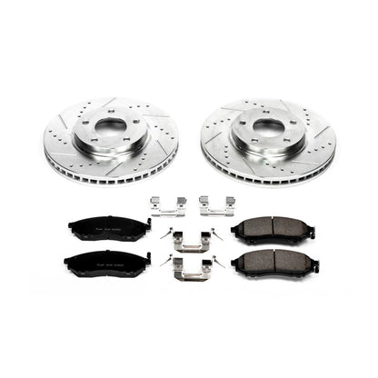 PowerStop Front Z23 Evolution Sport Brake Kit | Infiniti M45 (03-04) (K152)