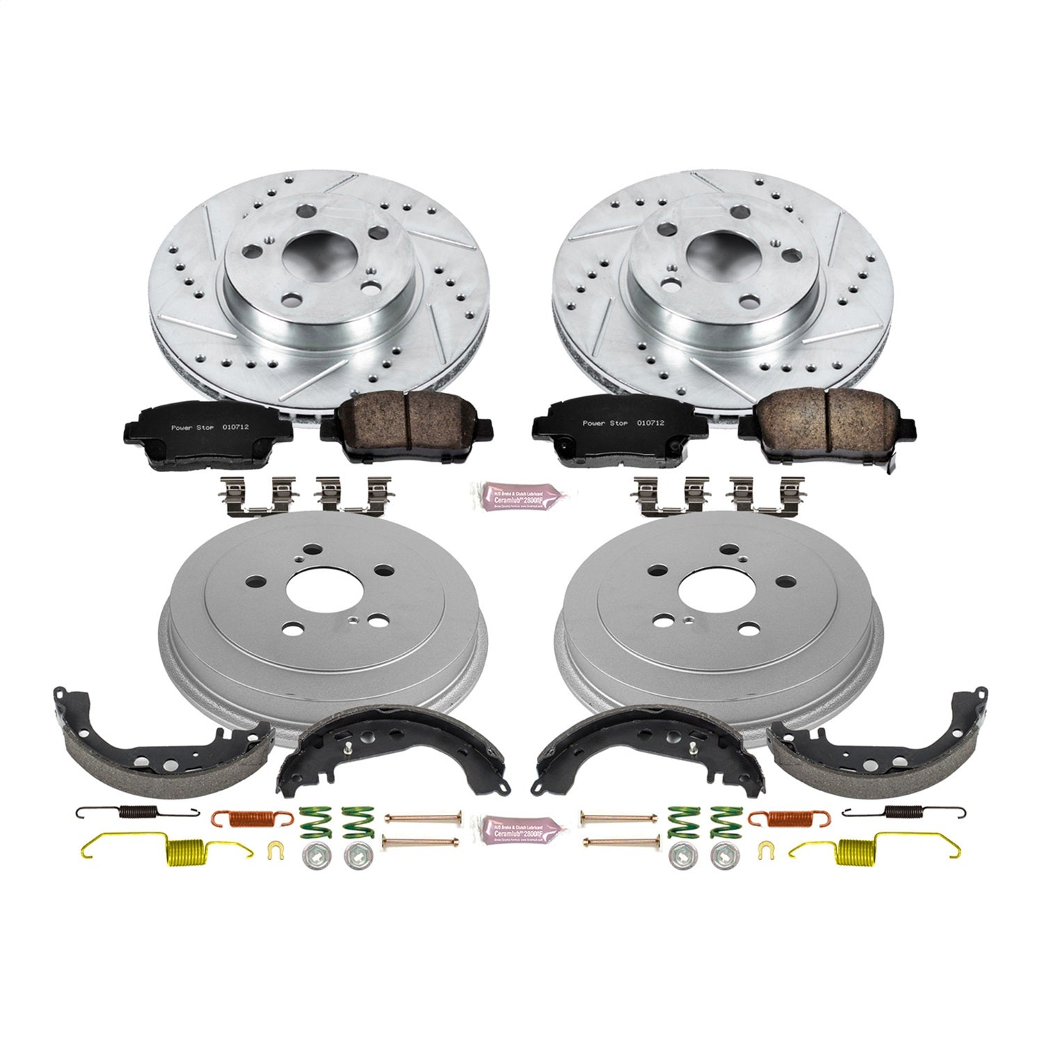 PowerStop Front & Rear Z23 Evolution Sport Brake Kit | Toyota Prius (04-08) (K15202DK)