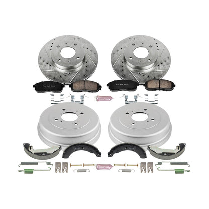 PowerStop Front & Rear Z23 Evolution Sport Brake Kit | Nissan Altima (00-01) (K15207DK)