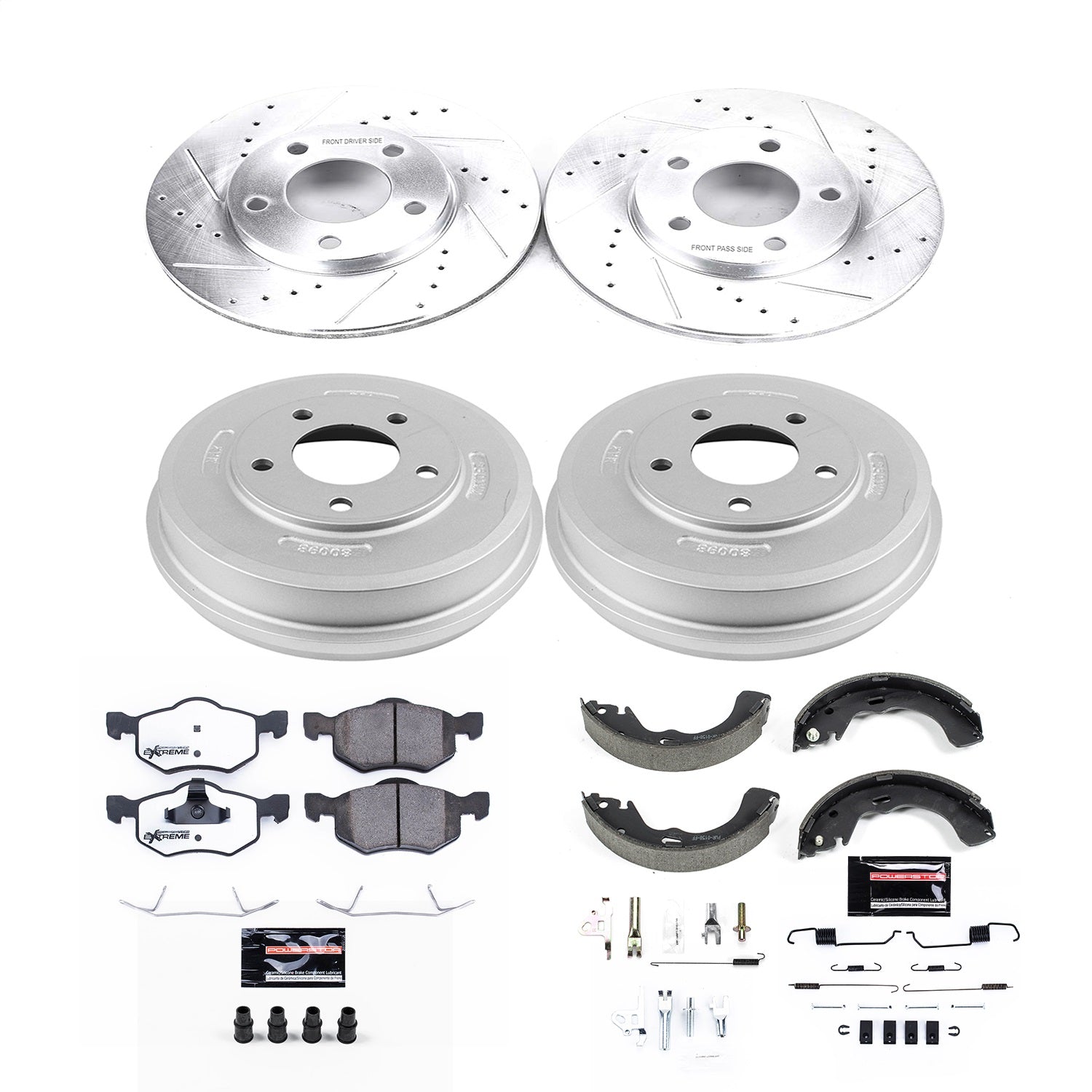 PowerStop Front & Rear Z36 Truck & Tow Brake Kit | Ford Escape (01-07) (K15209DK-36)