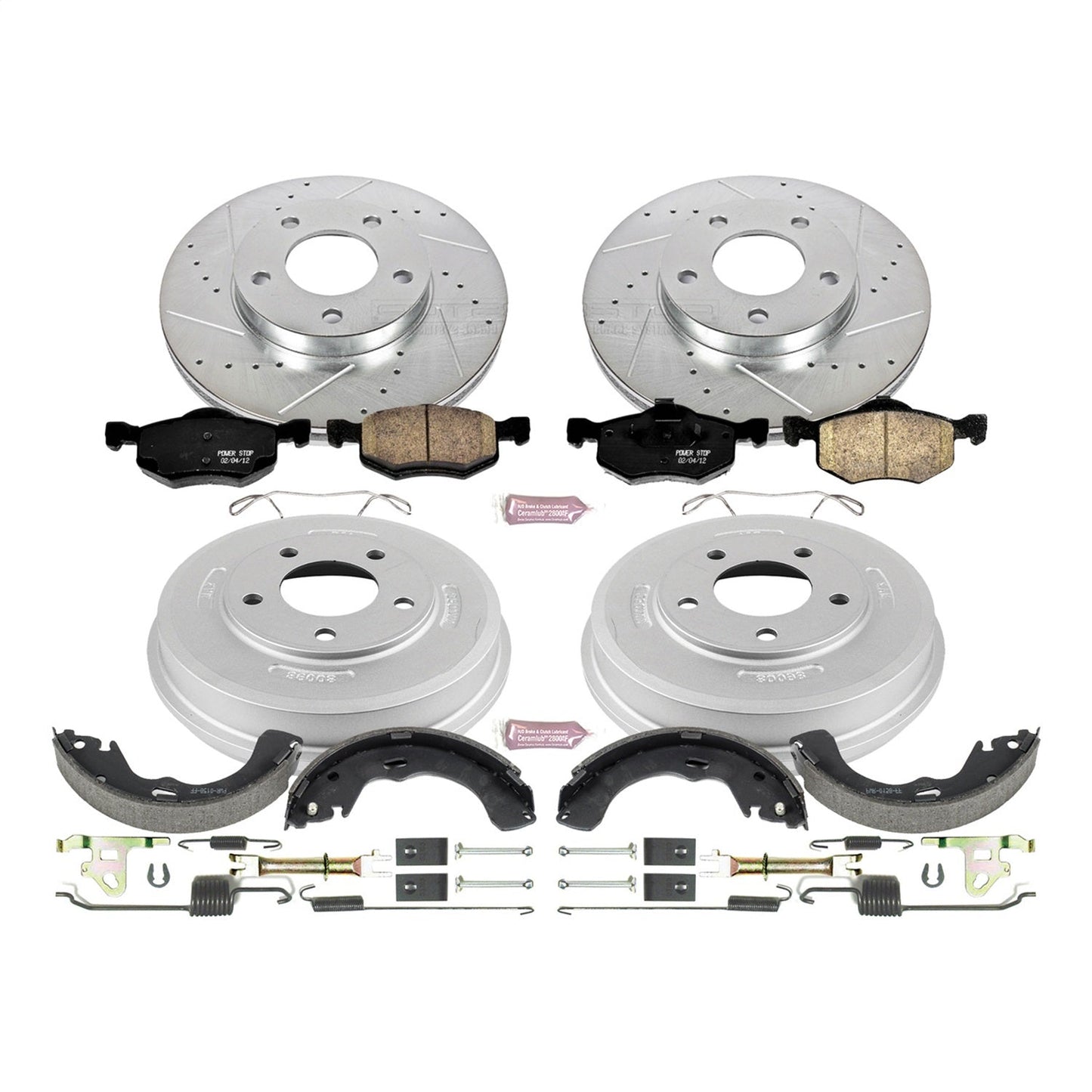 PowerStop Front & Rear Z23 Evolution Sport Brake Kit | Ford Escape (01-07) (K15209DK)