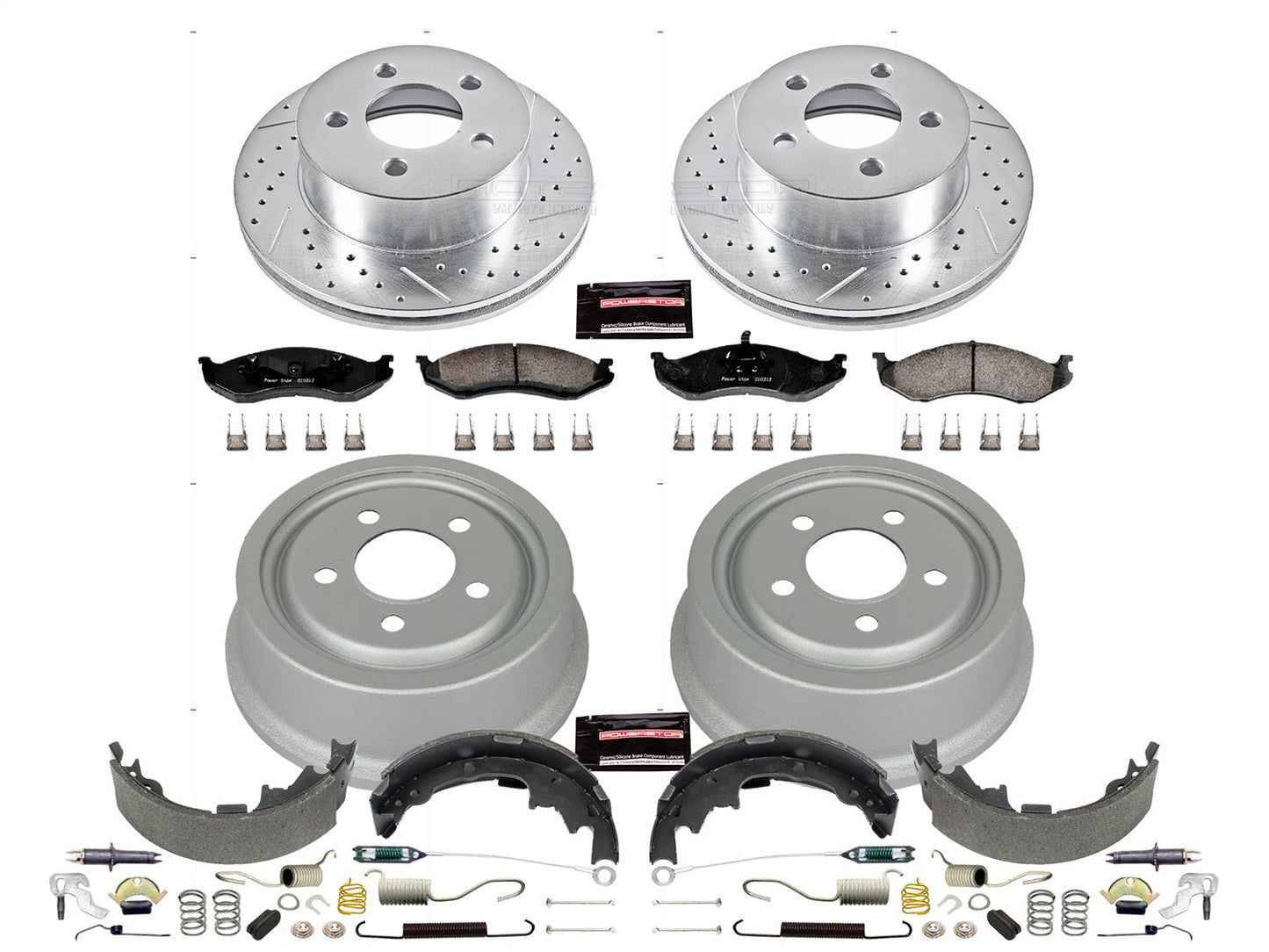 PowerStop Front & Rear Z23 Evolution Sport Brake Kit | Jeep Wrangler (01-06) (K15215DK)