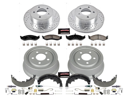 PowerStop Front & Rear Z23 Evolution Sport Brake Kit | Jeep Wrangler (01-06) (K15215DK)