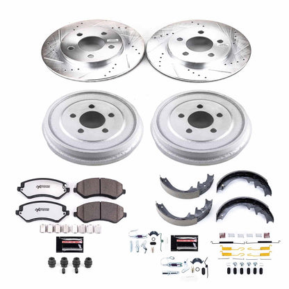 PowerStop Front & Rear Z36 Truck & Tow Brake Kit | Jeep Liberty (02) (K15216DK-36)