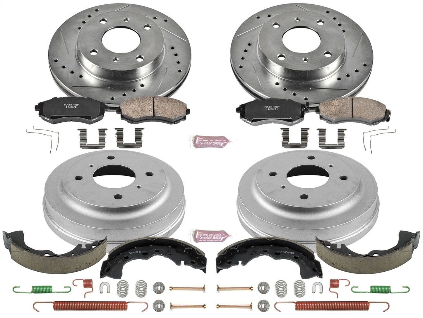 PowerStop Front & Rear Z23 Evolution Sport Brake Kit | Nissan Sentra (02-06) (K15217DK)