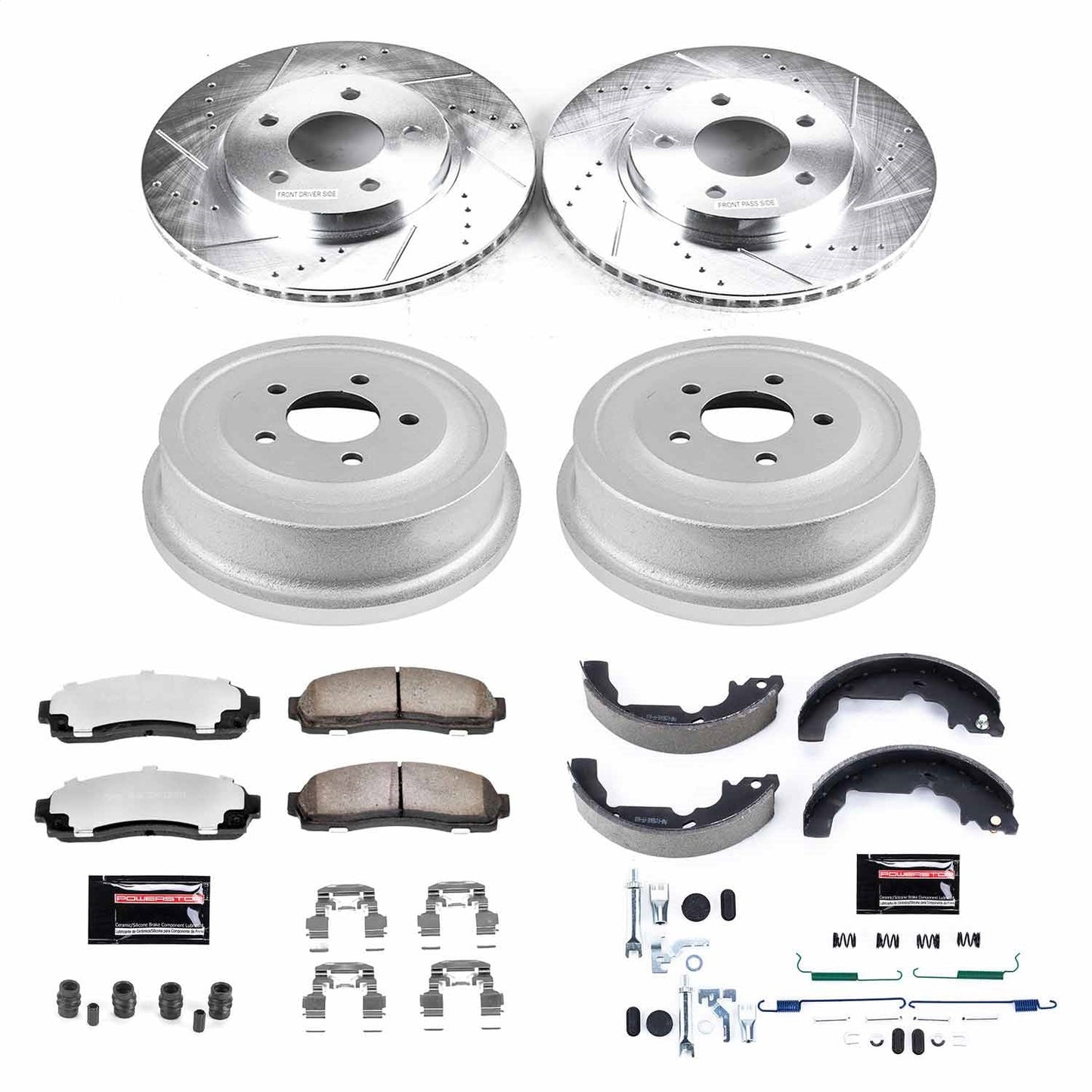 PowerStop Front & Rear Z36 Truck & Tow Brake Kit | Saturn Vue (02-07) (K15219DK-36)