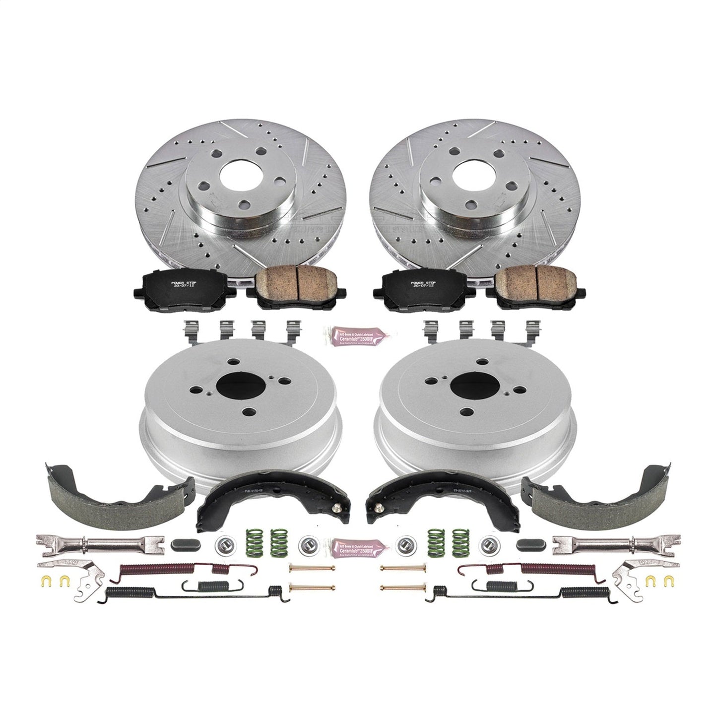 PowerStop Front & Rear Z23 Evolution Sport Brake Kit | Pontiac Vibe (03-08) (K15220DK)