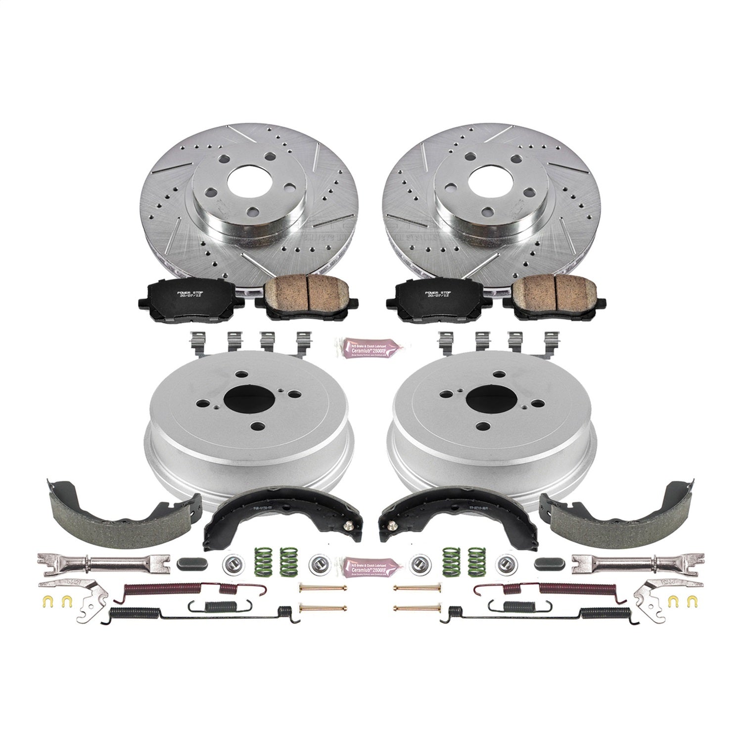 PowerStop Front & Rear Z23 Evolution Sport Brake Kit | Pontiac Vibe (03-08) (K15220DK)