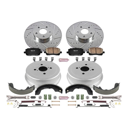 PowerStop Front & Rear Z23 Evolution Sport Brake Kit | Pontiac Vibe (03-08) (K15220DK)