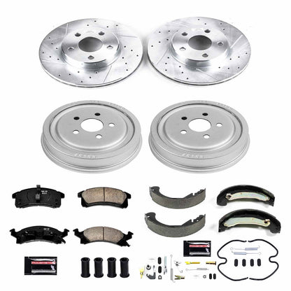 PowerStop Front & Rear Z23 Evolution Sport Brake Kit | Chevrolet Cavalier (03-05) (K15221DK)