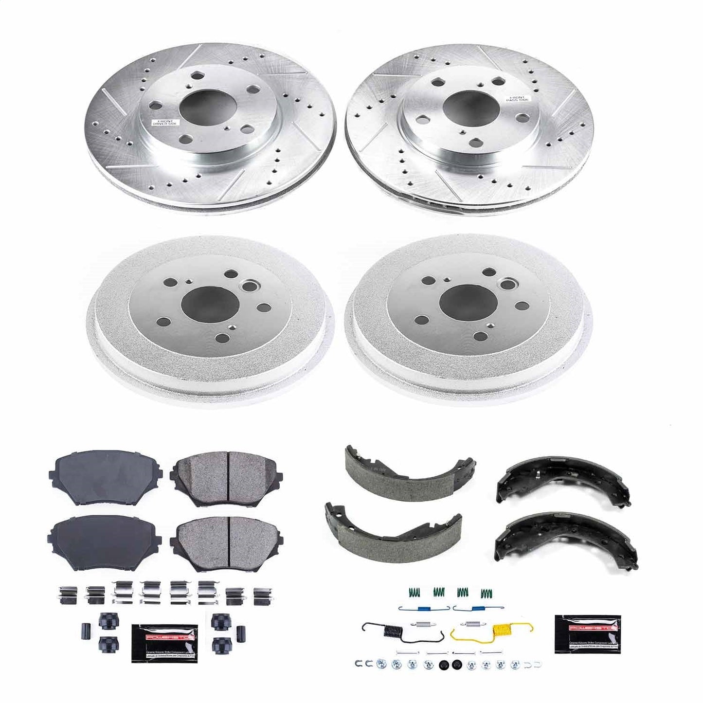PowerStop Front & Rear Z23 Evolution Sport Brake Kit | Toyota RAV4 (03) (K15229DK)