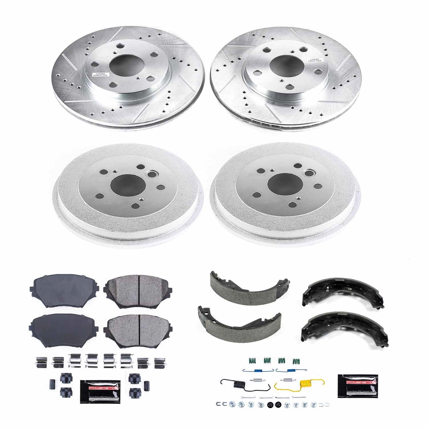 PowerStop Front & Rear Z23 Evolution Sport Brake Kit | Toyota RAV4 (03) (K15229DK)