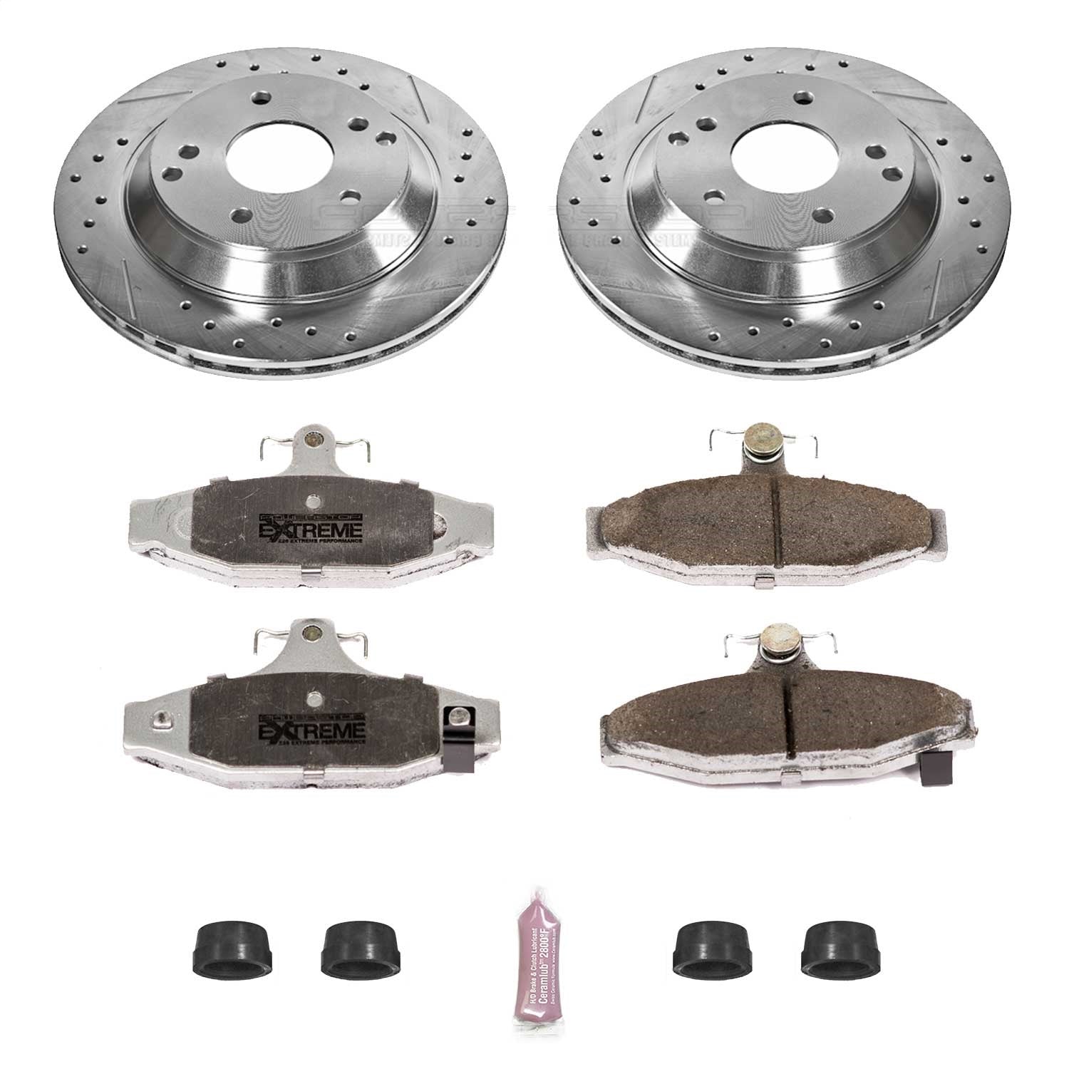 PowerStop Rear Z26 Street Warrior Brake Kit | Chevrolet Corvette (88-96) (K1523-26)