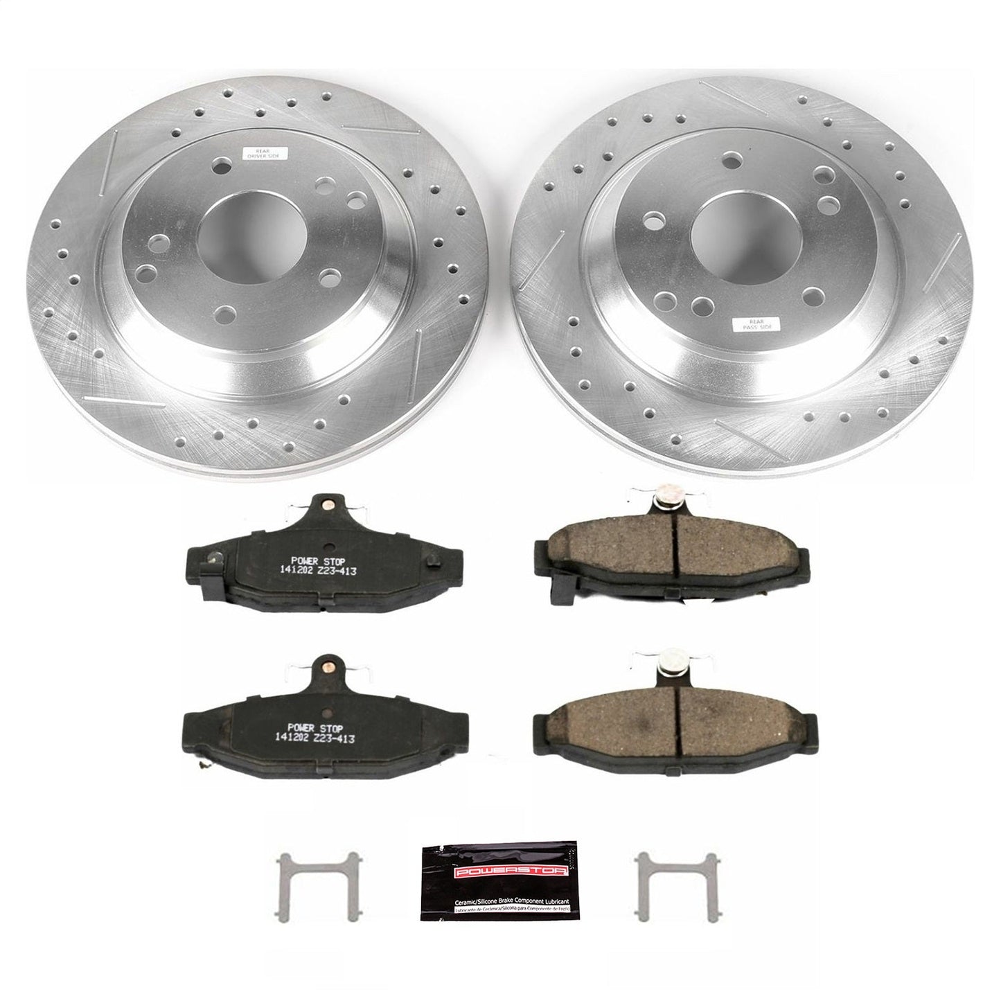PowerStop Rear Z23 Evolution Sport Brake Kit | Chevrolet Corvette (88-96) (K1523)