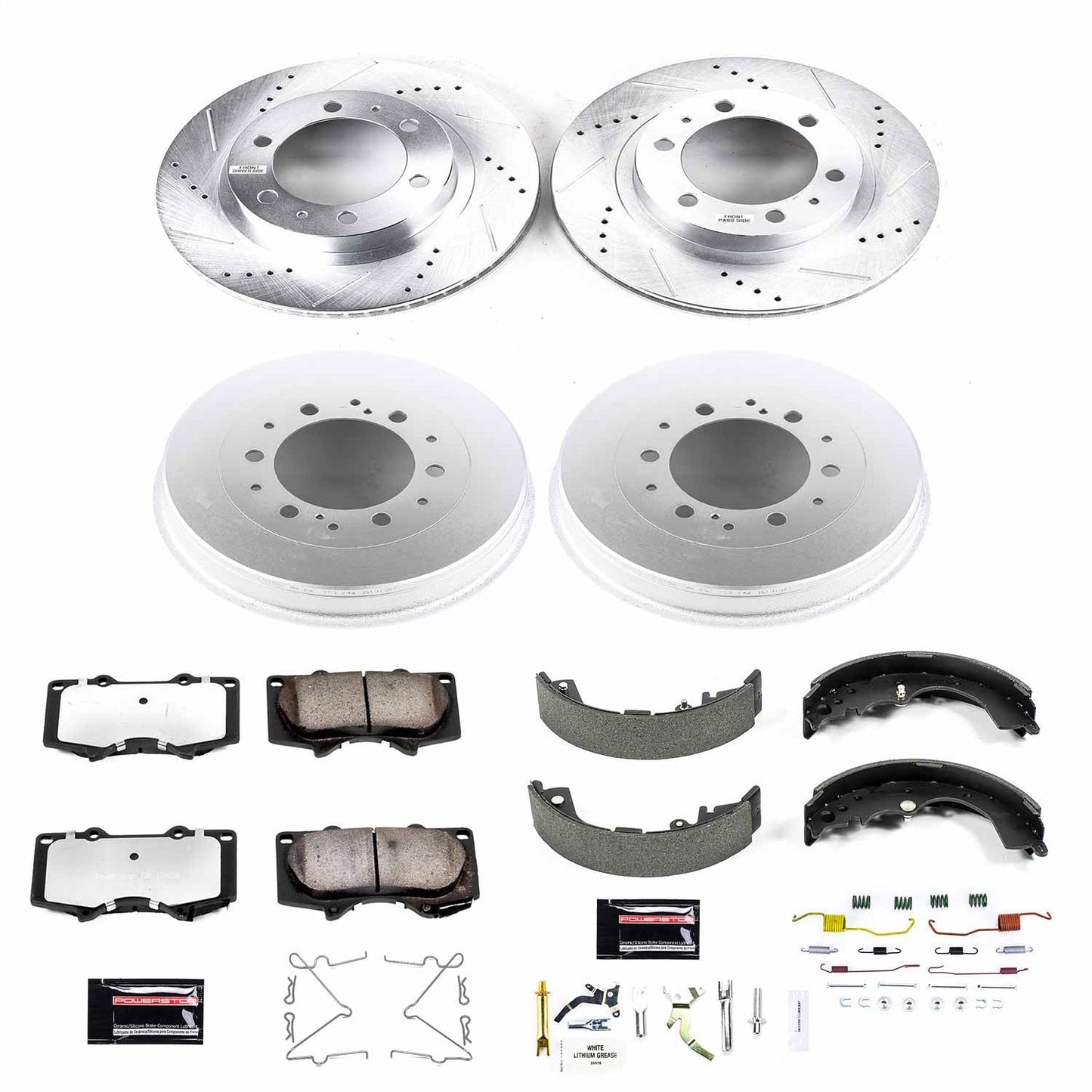 PowerStop Front & Rear Z36 Truck & Tow Brake Kit | Toyota Tacoma (05-18) (K15231DK-36)