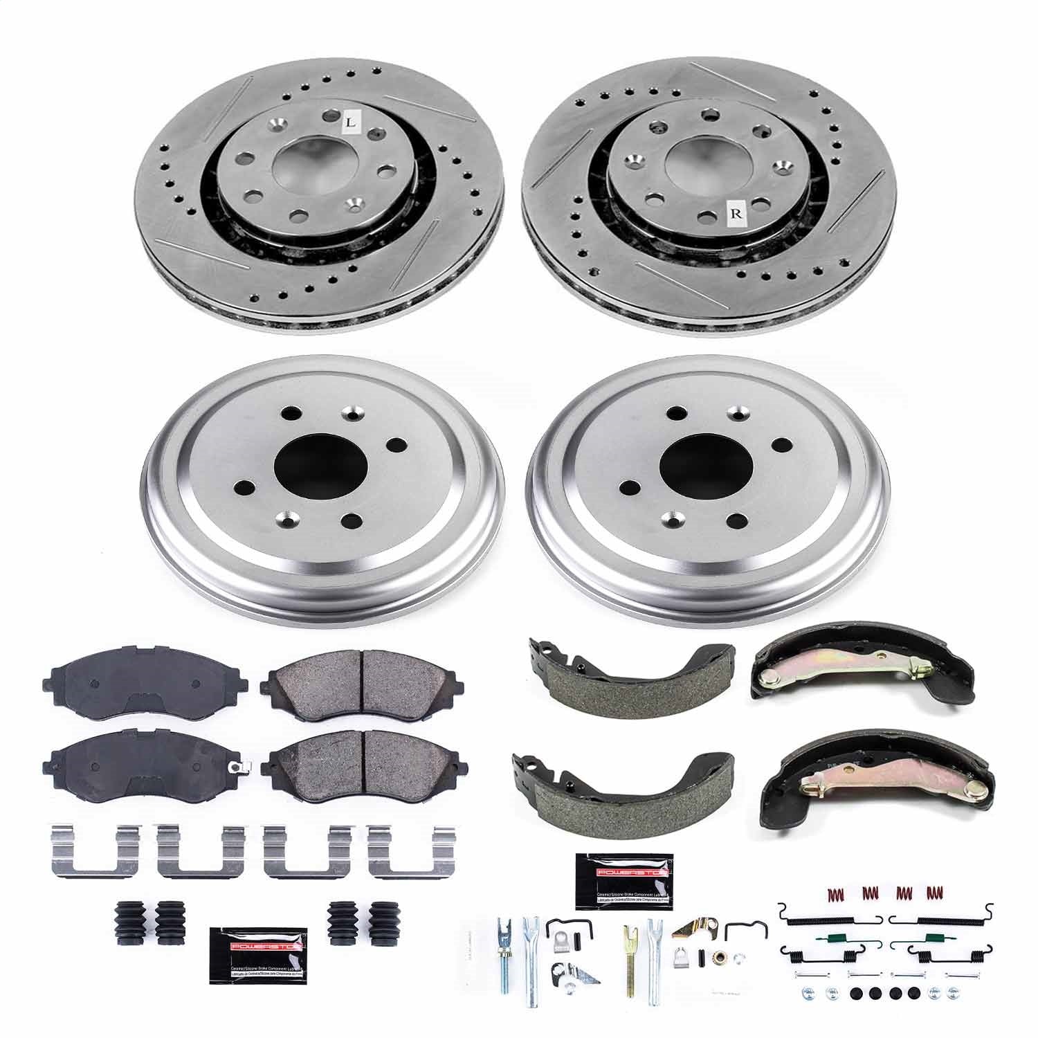 PowerStop Front & Rear Z23 Evolution Sport Brake Kit | Chevrolet Spark (13-15) (K15235DK)