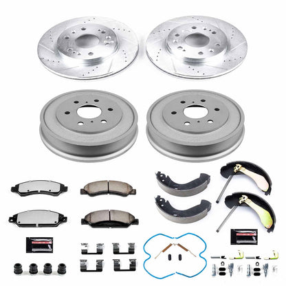 PowerStop Front & Rear Z36 Truck & Tow Brake Kit | Chevrolet Silverado 1500 (05-06) (K15237DK-36)