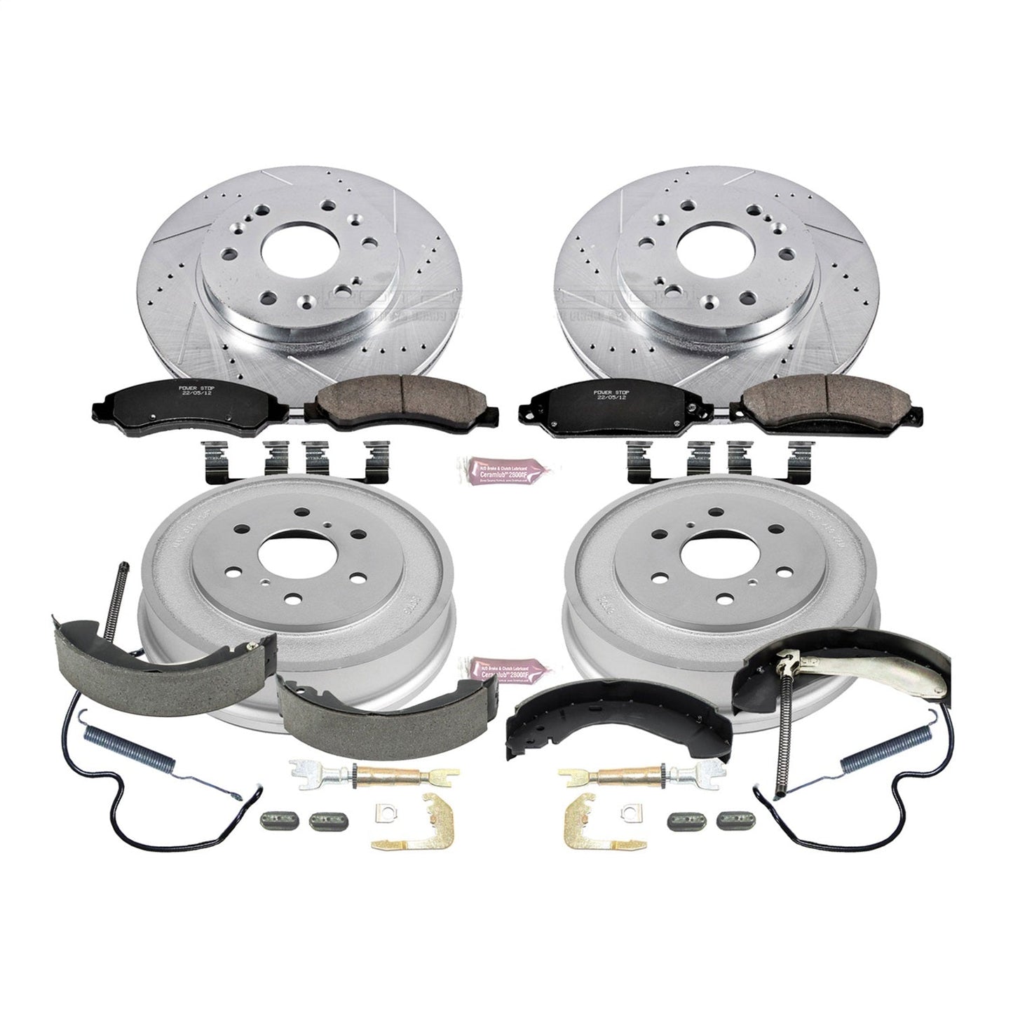 PowerStop Front & Rear Z23 Evolution Sport Brake Kit | Chevrolet Silverado 1500 (05-06) (K15237DK)