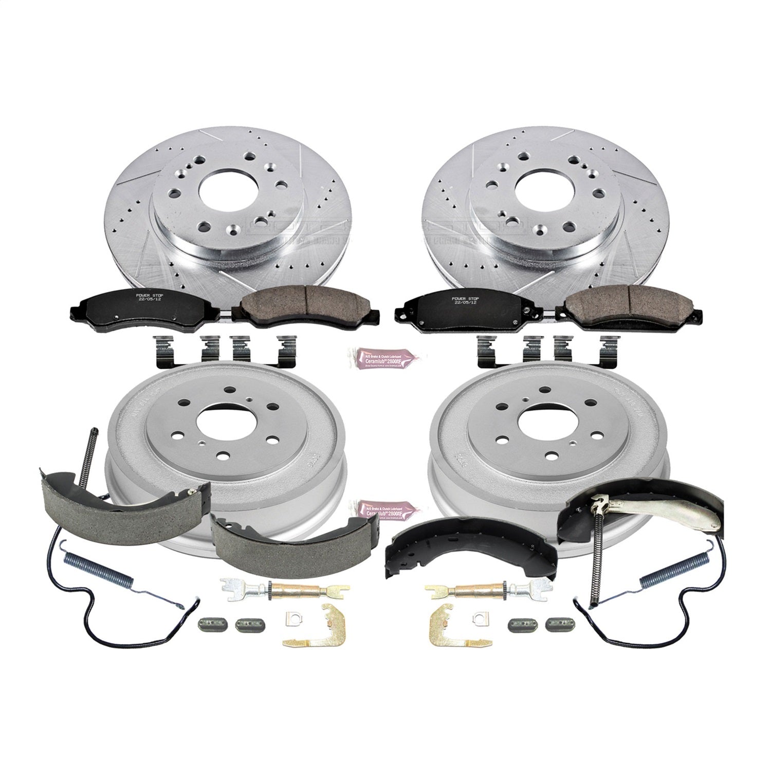 PowerStop Front & Rear Z23 Evolution Sport Brake Kit | Chevrolet Silverado 1500 (05-06) (K15237DK)