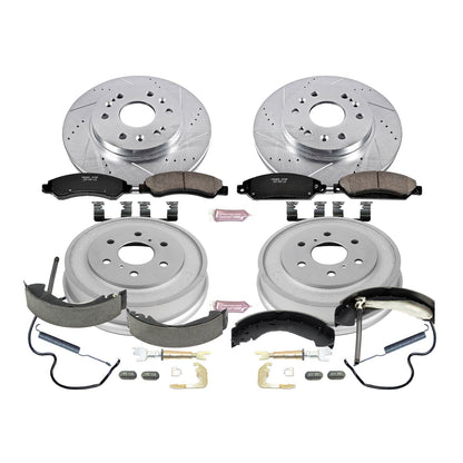 PowerStop Front & Rear Z23 Evolution Sport Brake Kit | Chevrolet Silverado 1500 (05-06) (K15237DK)
