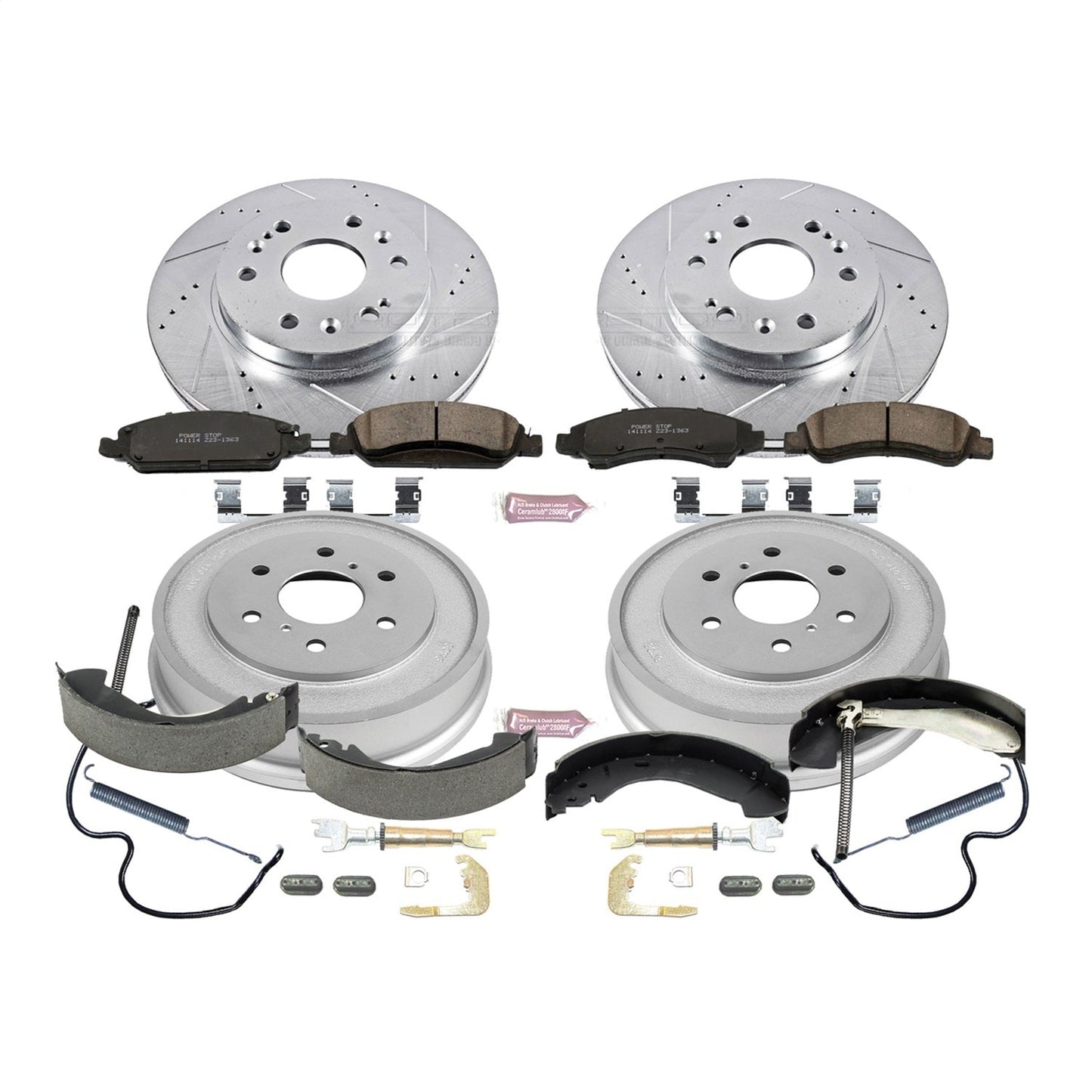 PowerStop Front & Rear Z23 Evolution Sport Brake Kit | Chevrolet Silverado 1500 (07-08) (K15238DK)